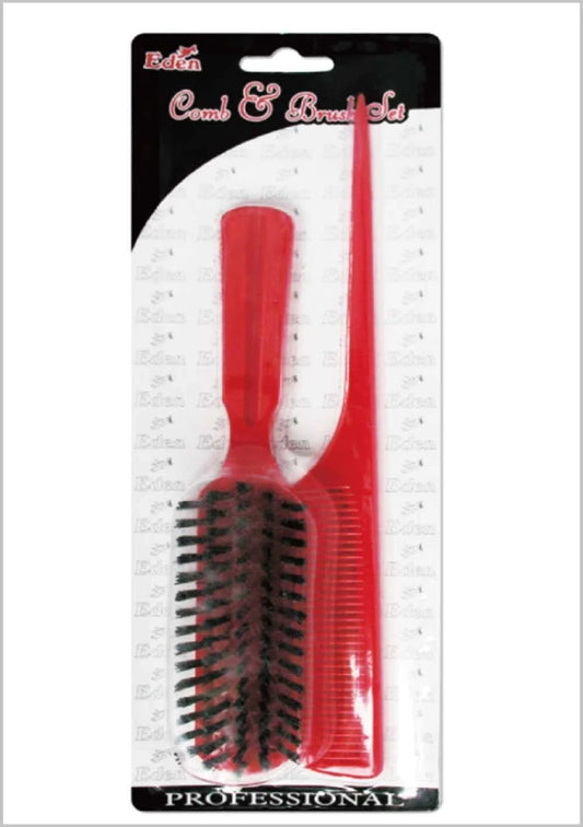 Eden Bone Brush Comb Set