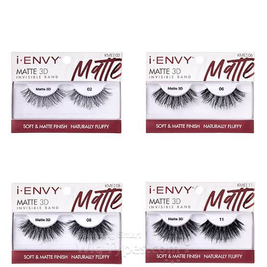 Kiss IEnvy Matte 3D Invisible Band Eyelashes
