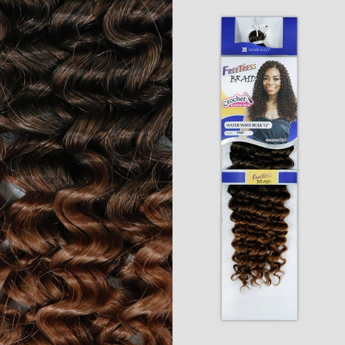 FreeTress Synthetic Hair Crochet Braids Water Wave Bulk 12"