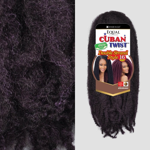 Freetress Equal Synthetic Hair Braids Double Strand Style (Havana Twist) Cuban Twist Braid 16"